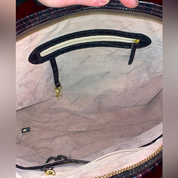 Brahmin Alligator embossed large tote shoulder bag - Picture 9 of 10